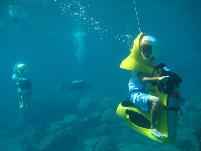 Drive a Scuba Scooter Underwater at Aqua Adventures in St. Thomas (5 ...